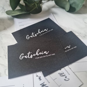 Dating Gutschein-Karten | Gutschein für ein Date Kärtchen