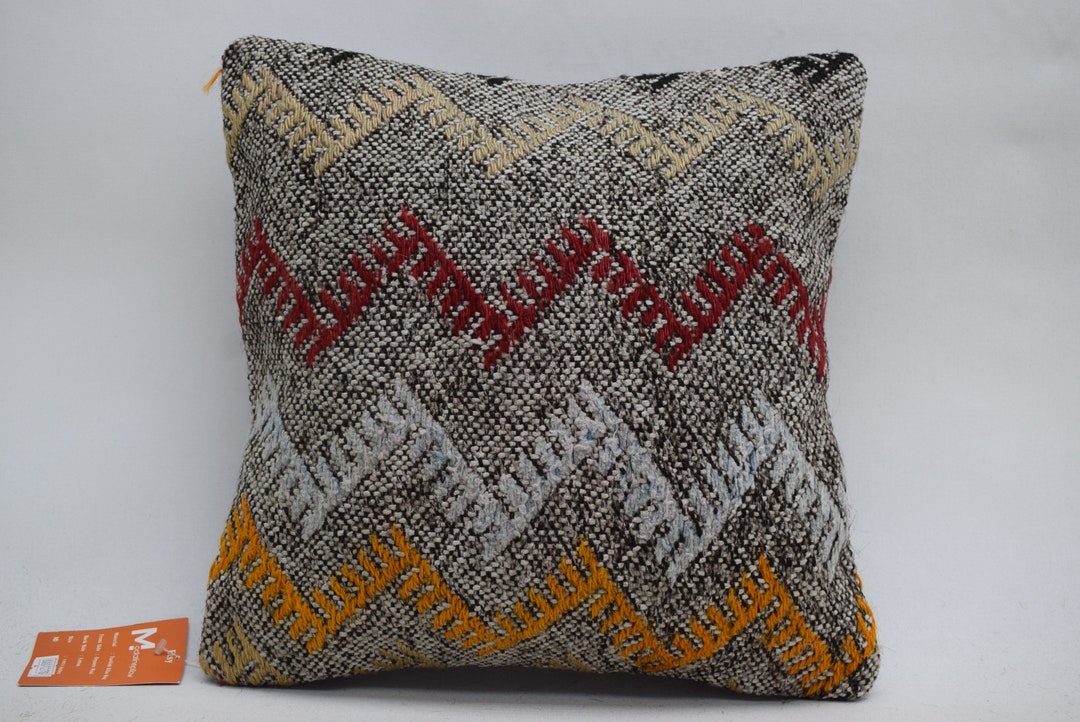 Housse Coussin Velours Boho - 50x50cm Rouge - Eyes Of India - Déco Salon Chambre
