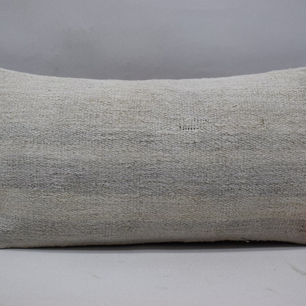 rustic pillow , turkish kilim pillow , decorative pillow , bedding pillow  , euro sham pillow , kelim kissen , 10x20 pillow cover , 1253
