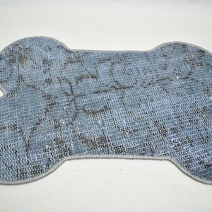 Dog lover gift, Cat lover gift, Pet gift, Pet placemat, Water bowl mat, Food bowl rug, Bone shaped mat, Pet food mat, Puppy gift Dog mat 238