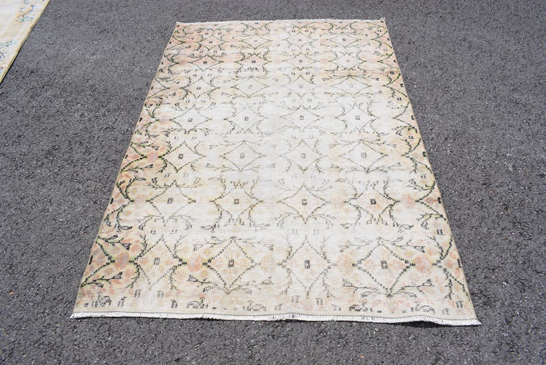 wool rug ML0276 decorative vintage rug turkish rug turkey rug FREE SHIPPING 4.7 x 7.2 ft area rug boho decor rug oushak rug
