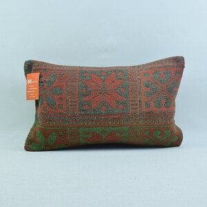 Throw pillow, Tribal pillow, Handmade kilim pillow, Anatolian pillow, Home decor kilim pillow, Lumbar pillow, 12x20 Cushion cover, 4369
