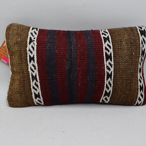 cuscino kilim turco boho cuscino anatolico decoro etnico cuscino kilim cuscino fatto a mano in lana cuscino lombare kilim 8x16 federa per cuscino 1279