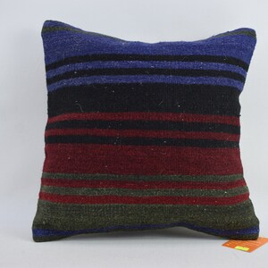 striped kilim pillow, decorative kilim pillow, anatolian kilim pillow, bohemian kilim pillow, home decor vintage kilim pillow cover, 9984