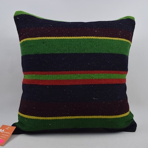 tribal pillow cover, home decor pillow, 18x18 kilim pillow, throw pillow, cushion cover, anatolian kilim pillow , handmade pillow 4514