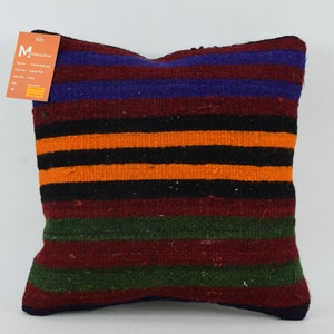 copertura del cuscino del divano kilim, cuscino del letto, cuscino del divano 14x14 cuscino boho kilim, cuscino kilim di lana, cuscino per la casa, copertura del pilow 1621