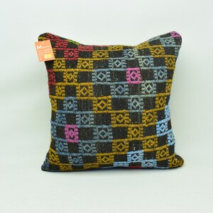 turkish rug pillow cover, home decor pillow, decorative pillow, ethnic pillow, floor pillow, unique rug pillow, 20x20 rug pillow cover 4333