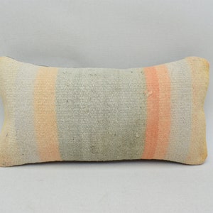 Cuscino kilim turco, cuscino fatto a mano, casa Boho, cuscino di lana, arredamento per la casa, cuscino lombare, cuscino lombare Boho, copertura del cuscino 8x16 999