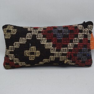 Cuscino kilim con arredamento etnico, cuscino kilim Boho, cuscino turco, cuscino divano, decorazione domestica Boho, cuscino 8 x 16 copertura cuscino 1191