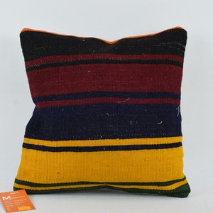 copertura del cuscino kilim fatta a mano, cuscino da tiro, cuscino kilim 14x14 con arredamento boho, cuscino boho kilim, cuscino anatolico, copertura del cuscino 1660