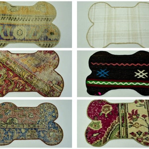 Handmade mat, Custom pet mat, Dog food mat, Pet supplies, Pet gifts, Pet food mat,Bone shaped mat, Puppy gift, Dog mat, Custom pet mat SET 9