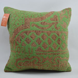 handcraft kilim pillow, decorative pillow, home decor pillow, turkish pillow, ethnic pillow, tribal pillow, 18x18 kilim pillow cover, 4764