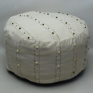 Turkish pouf cover, Ottoman pouf beanbag, 20x20x10 Handwoven pillow pouf, Ethnic pillow Home decor pouf, Garden pouf, Picnic pillow