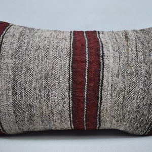 organic wool kilim pillow cover, home decor, ethnic decor pillow, sofa pillow, boho pillow, throw pillow, 16x24 kilim cushion cover, 3020