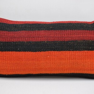 turkish kilim pillow, tribal kilim pillow, ethnic kilim pillow, decorative pillow, lumbar kilim pillow, 12x24 cushion cover , 4091