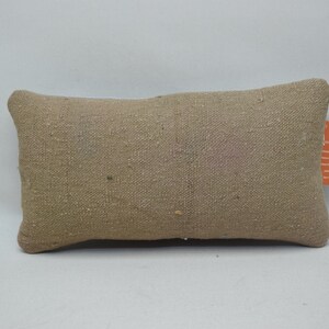 Cuscino kilim turco, cuscino di lana, cuscino anatolico, cuscino kilim con arredamento etnico, cuscino fatto a mano, cuscino kilim lombare 8x16 copertura del cuscino 1181