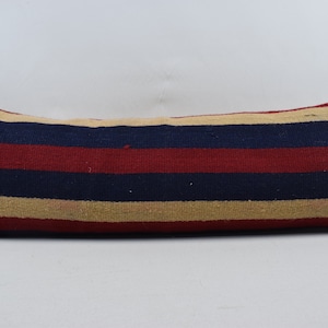 long size kilim pillow, handmade pillow, kilim pillow, home decor kilim pillow, 12x36 bohemian kilim pillow, wool pillow, pillow cover 1156