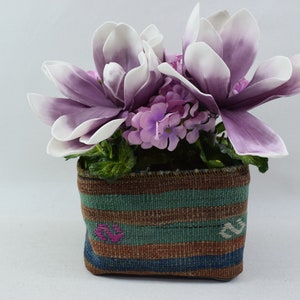 Indoor planter, Plant holder cover, Garden decor, Plant basket, Plant essentials, Housewarming gift 6 x 10 inches planter pot case 155