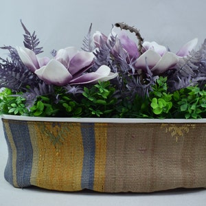 Laundry decor, Garden plant cover, Pot cover, Hanging plant cover, Planter pot, Flower pot for plants 7 x 22 inches planter pot case 294