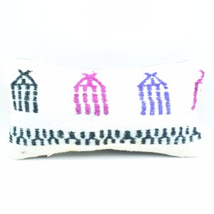 turkish kilim pillow cover bohemian pillow ethnic pillow handwoven wool pillow decorative pillow home decor 8 x 16 pillow cushion cover 471