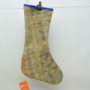 faded carpet socks christmas santa gift wool rug christmas socks fireplace decor ethnic wall decor stocking boho kilim christmas socks 830