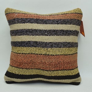 Cuscino kilim per l'arredamento della casa, cuscino kilim azteco, cuscino decorativo, cuscino kilim fatto a mano, piccolo cuscino, cuscino tribale, cuscino boho 14x14, 2302