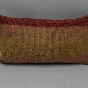 Cuscino kilim fatto a mano 8x16, cuscino kilim Boho, cuscino kilim in lana naturale, cuscino kilim turco, cuscino da pavimento, copertura cuscino, 1325