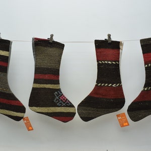 Ethnic Christmas stockings, New year gift, Santa socks, Holiday stockings, Decorative stockings, Wall decor socks, Xmas stockings, Set 1373