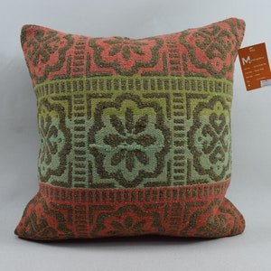 nomadic pillow, turkish kilim pillow, tribal pillow cover, 18x18 throw pillow, ethnic decor pillow, organic pillow, cushion cover, 4896