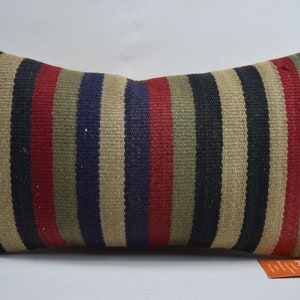 sofa decor kilim pillow, turkish couch pillow, decorative pillow, throw pillow, lumbar pillow, boho pillow , 12x20 pillow cover , 3848