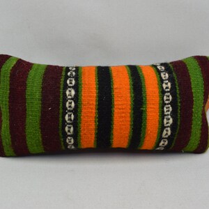 Cuscino turco, cuscino di lana, cuscino, cuscino arredamento azteco, cuscino kilim arredamento etnico, cuscino Boho, cuscino turco 8 x 16 copertura cuscino 879