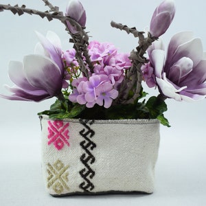 Laundry decor, Garden plant cover, Pot cover, Hanging plant cover, Planter pot, Flower pot for plants 6 x 10 inches planter pot case 46