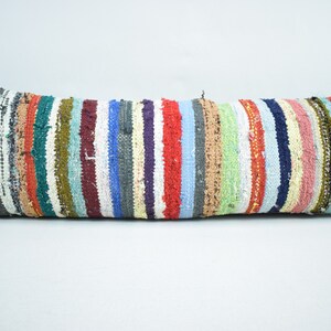 Handmade kilim pillow, Decorative kilim pillow, Lumbar boho kilim pillow, 12x36 Vintage kilim pillow, Anatolian pillow, Pillow cover, 1267
