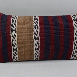 Cuscino turco, cuscino lombare, cuscino fatto a mano, casa Boho, cuscino di lana, cuscino per la casa, cuscino per l'arredamento Boho, copertura del cuscino 8x16 1254