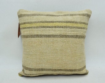 handmade rug pillow, anatolian carpet pillow, decorative rug pillow, 14 x 14 vintage pillow, home decor rug pillow, rug pillow cover 2373