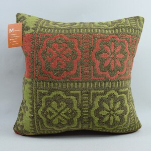 living room decor pillow, handcraft kilim pillow, oriental pillow, ethnic pillow, kelim cushion, decorative pillow 18x18 pillow cover, 4955