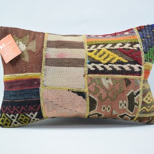 fronha decorativa kilim, travesseiro turco, travesseiro de decoração de casa, travesseiro costeiro, travesseiro lombar, travesseiro da Anatólia, fronha 12x20, 4329