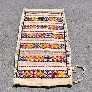 Small kilim rug, Organic kilim rug, Doormat rug, Farmhouse rug, Turkish vintage handmade kilim rug, Bohemian rug, Rug, 2 x 3.9 ft, ML0484