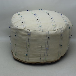 Turkish pouf cover, Ottoman pouf beanbag, 20x20x10 Handwoven pillow pouf, Ethnic pillow Home decor pouf, Garden pouf, Picnic pillow