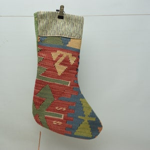 natural wool kilim stockings 11x18 fire place wall decor christmas gift aztec kilim stockings santa socks christmas tree decor 733