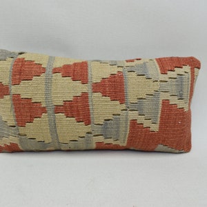 Cuscino kilim fatto a mano, cuscino del divano, cuscino del divano turco, decorazione della casa, cuscino da panca, cuscino tessuto a mano, copertura cuscino cuscino 8 x 16 1070