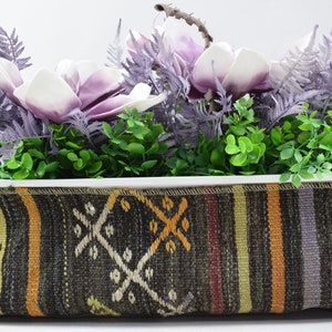 Plant pot holder, Bathroom decor, Plant cover, Plant holder cover, Garden decor, Handmdade pot cover, 7 x 22 inches planter pot case 298