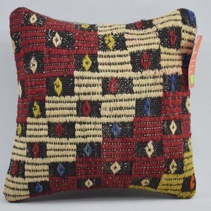 Cuscino kilim turco, cuscino kilim Cecim, cuscino da tiro, cuscino kilim arredamento Boho, cuscino piccolo, cuscino di lana, copertura cuscino 12x12 ç 276
