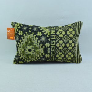 Throw pillow, Tribal pillow, Handmade kilim pillow, Anatolian pillow, Home decor kilim pillow, Lumbar pillow, 12x20 Cushion cover, 4380