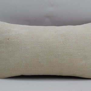 turkish kilim pillow cover, home decor, ethnic pillow, rustic decor pillow, lumbar pillow, handmade wool pillow, 10x20 pillow cover, 2135