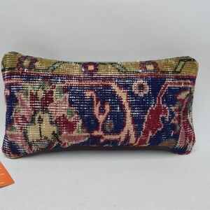 Cuscino per tappeti fatto a mano, cuscino per divano, cuscino per divano turco, decorazione domestica, cuscino per panca, cuscino tessuto a mano, fodera per cuscino 8 x 16 1030