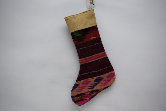 bohemian kilim decorative fireplace socks wall decor christmas stocking 11x18 christmas decor socks decorative santa socks christmas gift