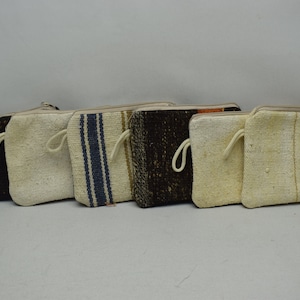 Vintage Geldbörse, Frauen Portemonnaie, Münztasche, Handgemachte Geldbörse, Make-up Tasche, 6 Stück Kelim Geldbörse, türkische Kelim Brieftasche, 200x300 authentische Geldbörse, Set 2