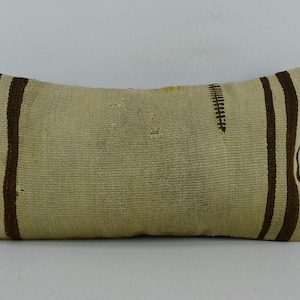 rustic decor kilim pillow cover, decorative pillow, bedding pillow, boho pillow, home decor, anatolian pillow, 10x20 pillow cover , 2503