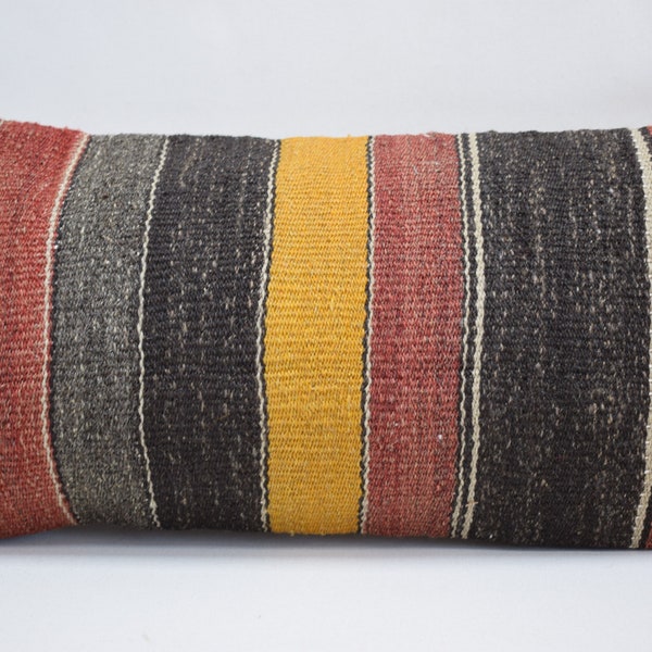 Kilim Lumbar Pillow Cover Etsy